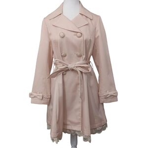 Yumetenbo - Lace Hem Princess Trench Coat